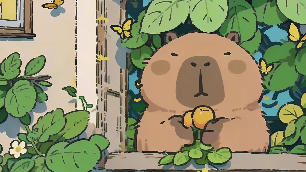 Tải ngay 100+ hình nền Capybara cute, vô tri cực chill